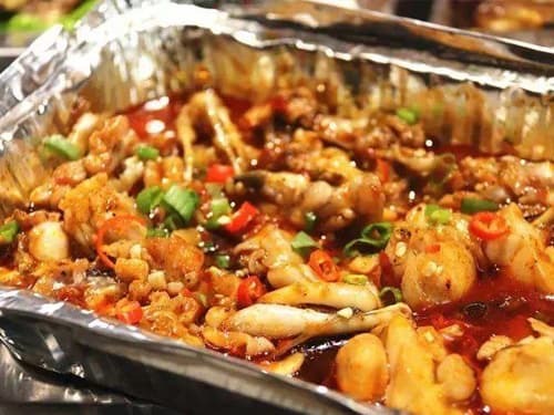 总口管理区锡纸牛蛙